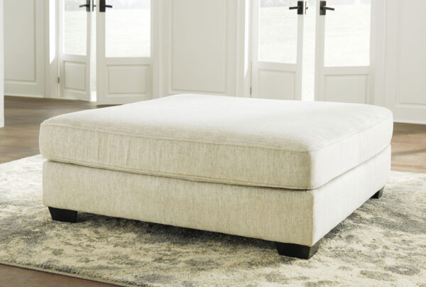 Rawcliffe - Parchment - Oversized Accent Ottoman - Image 3