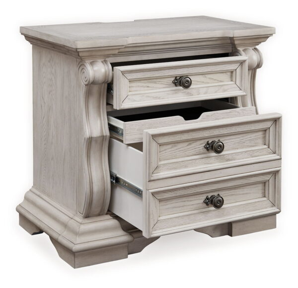 Bruchandi - Antique White - Three Drawer Night Stand - Image 2