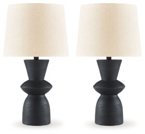 Scarbot - Paper Table Lamp (Set of 2) - Distressed Black
