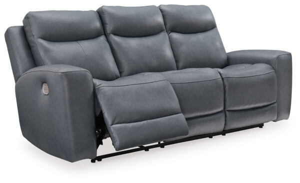 Mindanao - Steel - 2 Pc. - Power Reclining Sofa, Power Reclining Loveseat with Console - Image 4