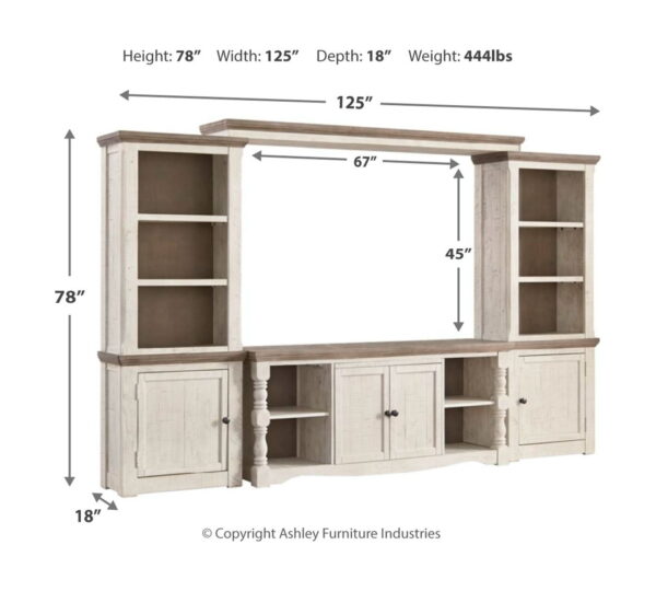 Havalance - Brown / Beige - 4 Pc. - Entertainment Center - 67" TV Stand - Image 3