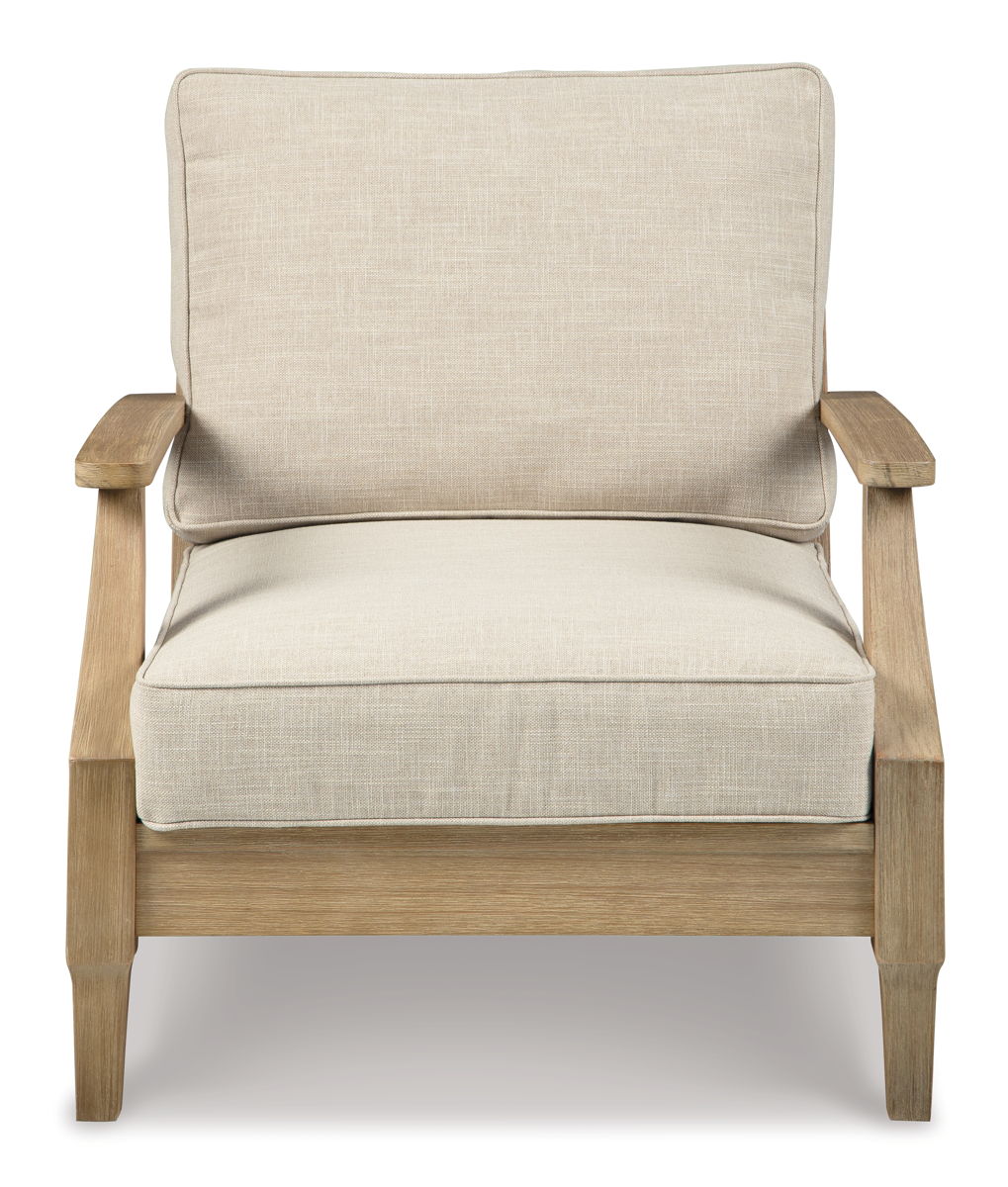 Clare View - Lounge Chair w/Cushion - Beige - Image 3