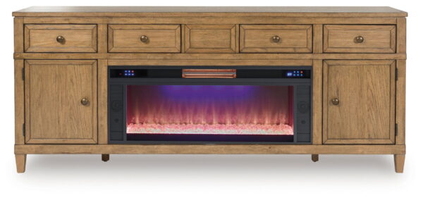 Sharlance - 81" TV Stand With Electric Fireplace - Image 4