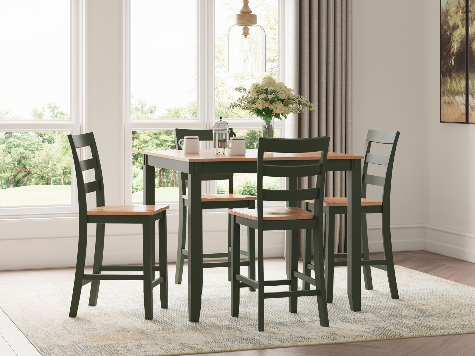 Gesthaven - Dining Room Counter Table Set - Image 4