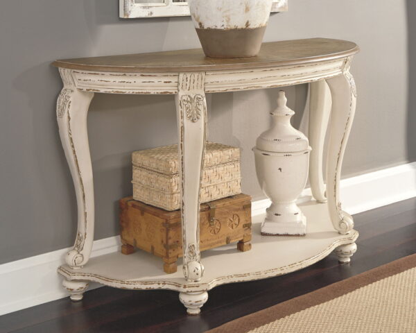 Realyn - White / Brown - Sofa Table - Image 2