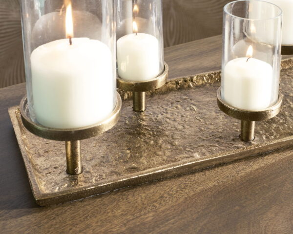 Wallmond - Antique Brass Finish - Candle Holder - Image 2