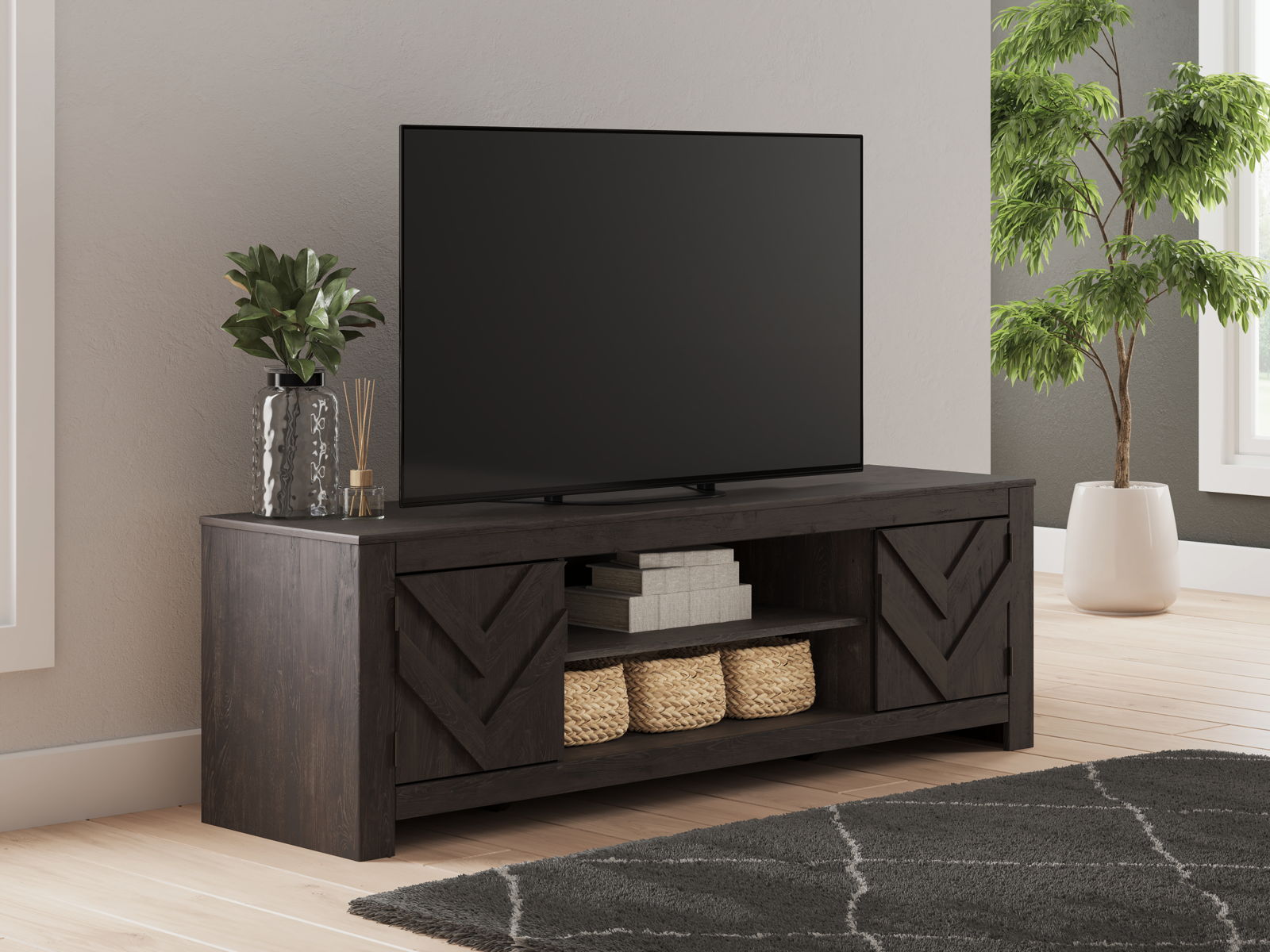 Cayboni - LG TV Stand With Fireplace Option - Image 18