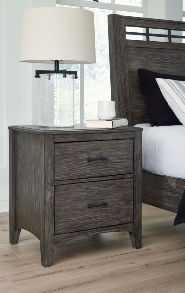 Montillan - Grayish Brown - Two Drawer Night Stand - Image 3