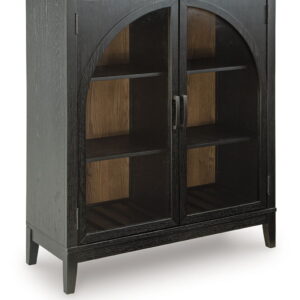 Armenleigh - Black / Brown - Bar Cabinet