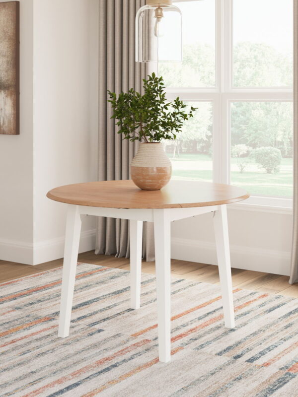 Gesthaven - Round Dining Room Drop Leaf Table - Image 6