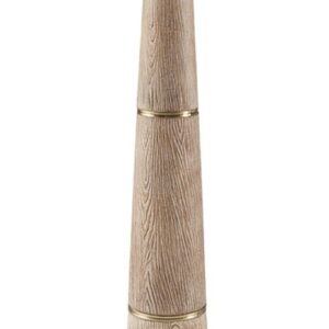 Gasparleigh - Brown / Gold Finish - Poly Floor Lamp