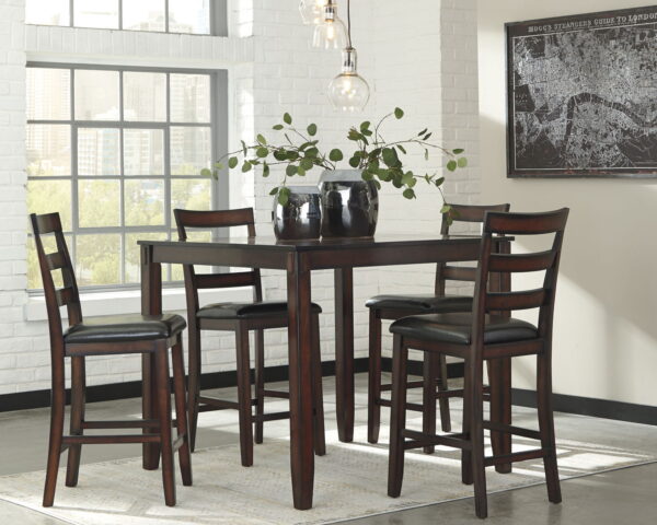 Coviar - Brown - DRM Counter Table Set (Set of 5) - Image 4