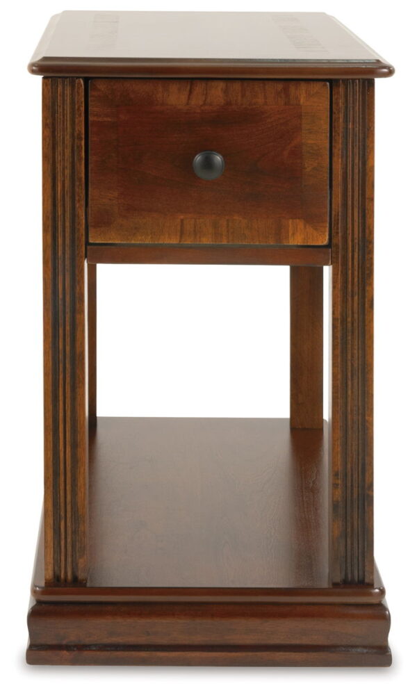 Breegin - Brown - Chair Side End Table - Removable Tray - Image 3