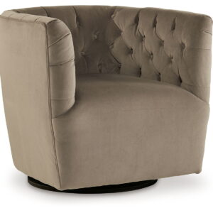 Hayesler - Cocoa - Swivel Accent Chair