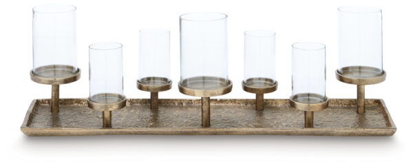 Wallmond - Antique Brass Finish - Candle Holder - Image 4