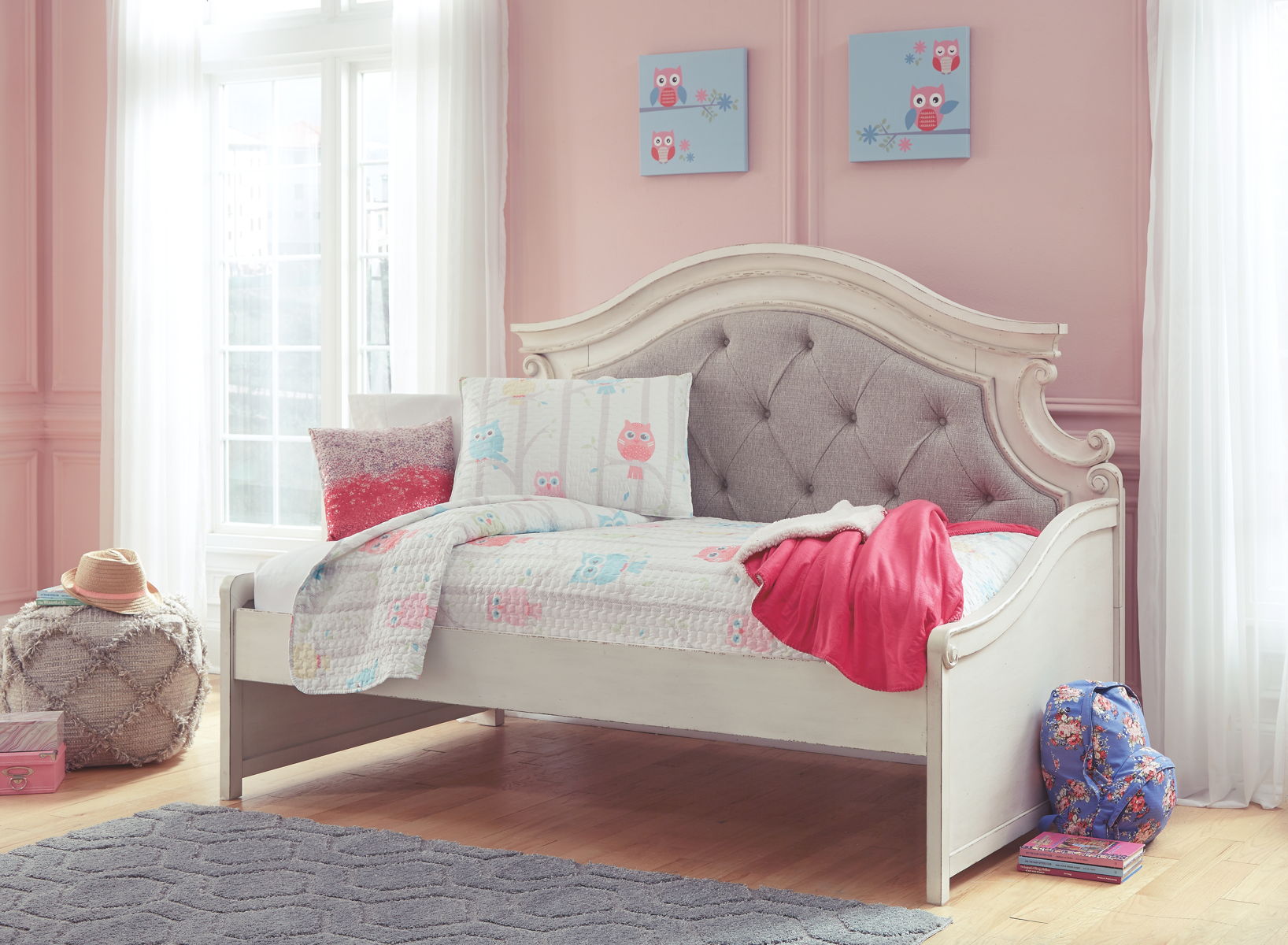 Realyn - Twin Day Bed with Storage - Chipped White - Image 2