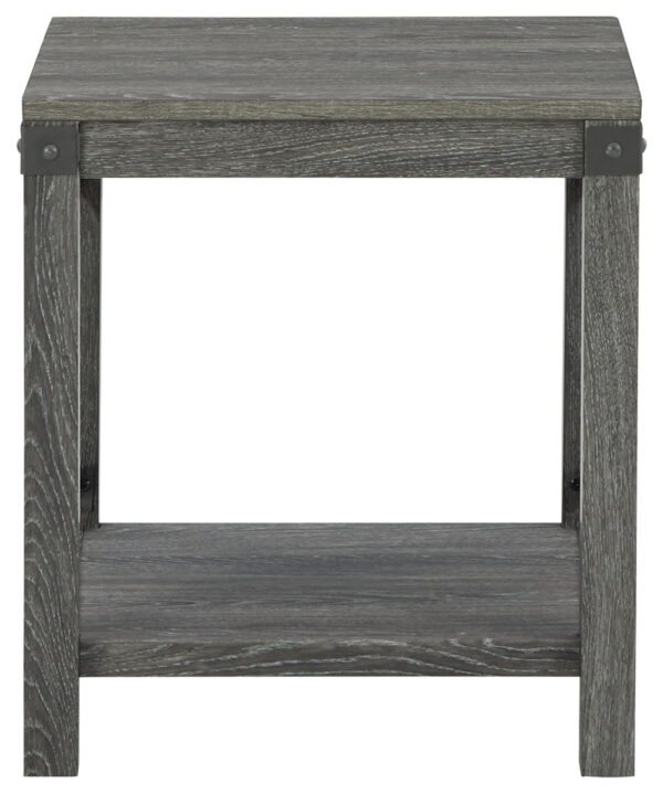 Freedan - Grayish Brown - Square End Table - Image 3