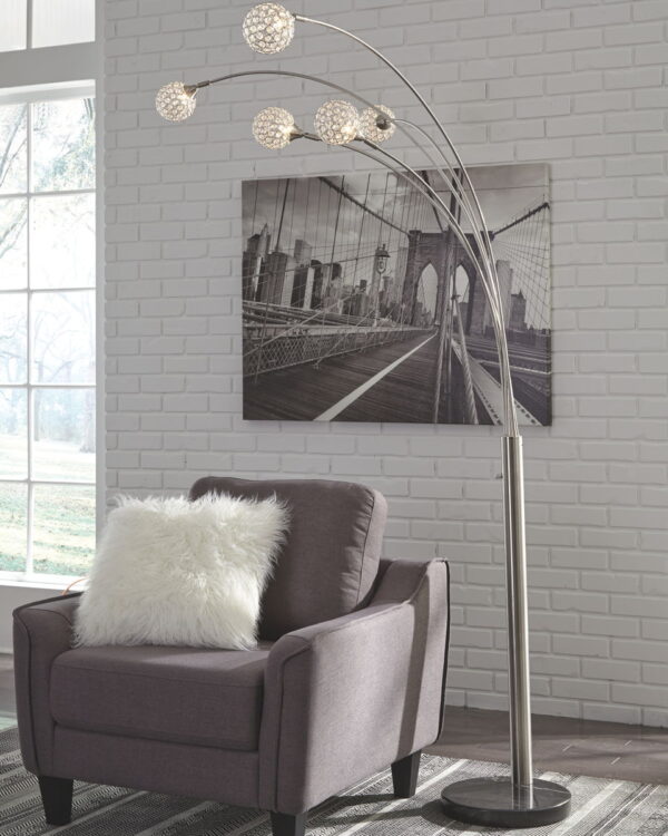 Winter - Silver Finish - Metal Arc Lamp - Image 4