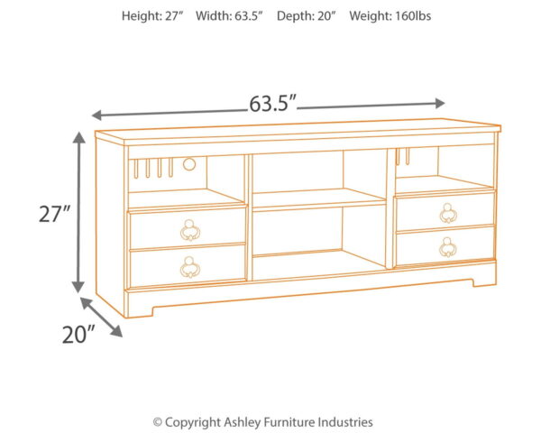 Willowton - TV Stand With Fireplace Option - Image 5