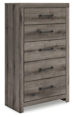 Graystorm - Five Drawer Chest - Brown Gray