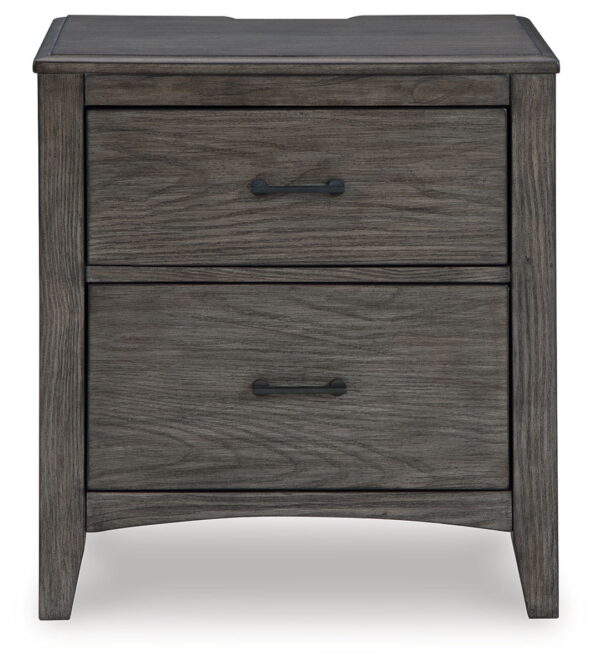 Montillan - Grayish Brown - Two Drawer Night Stand - Image 2