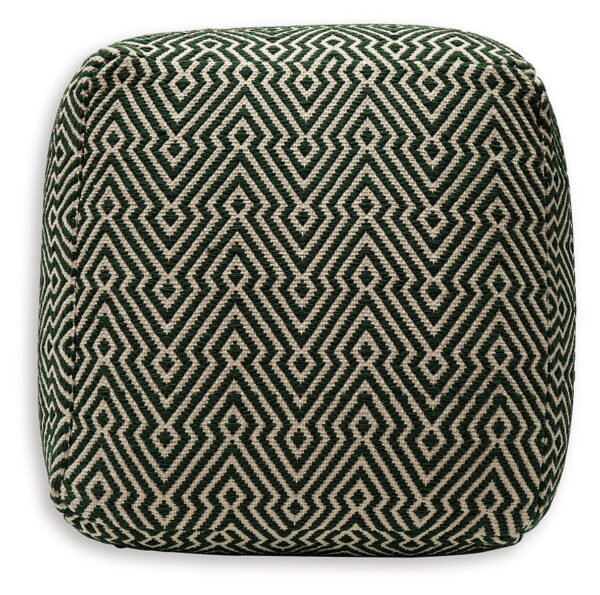 Abacy - Green / Ivory - Pouf - Image 3