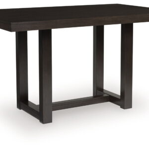 Neymorton - Dark Grayish Brown - Rectangular Dining Room Counter Table