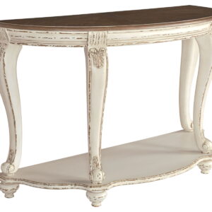 Realyn - White / Brown - Sofa Table