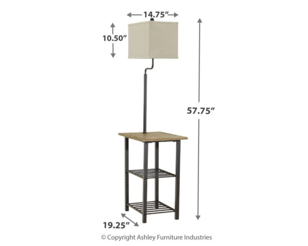 Shianne - Black - Metal Tray Lamp - Image 2