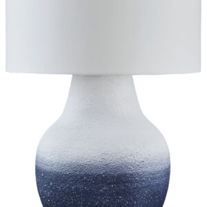 Dashland - White / Navy - Metal Table Lamp