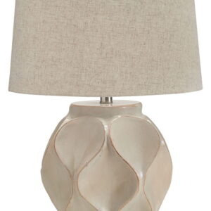 Edselham - Distressed Cream - Paper Table Lamp