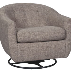 Upshur - Taupe - Swivel Glider Accent Chair