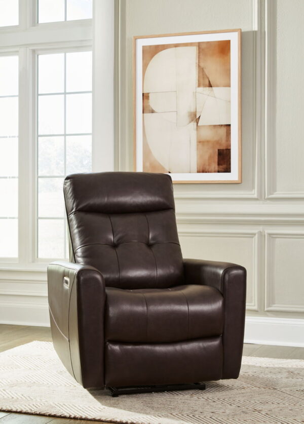 Pisgham - Power Recliner With Adj Headrest - Image 4