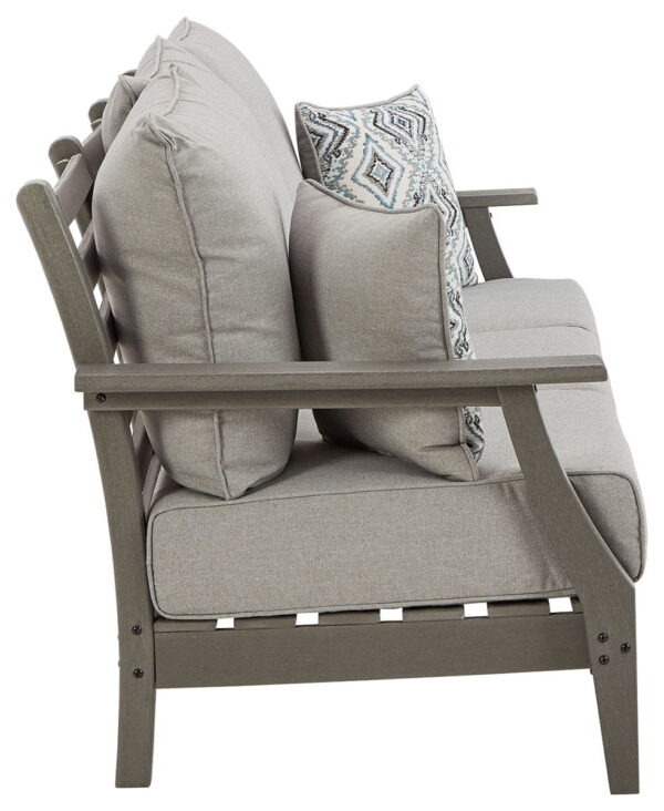 Visola - Gray - Sofa with Cushion - Image 4