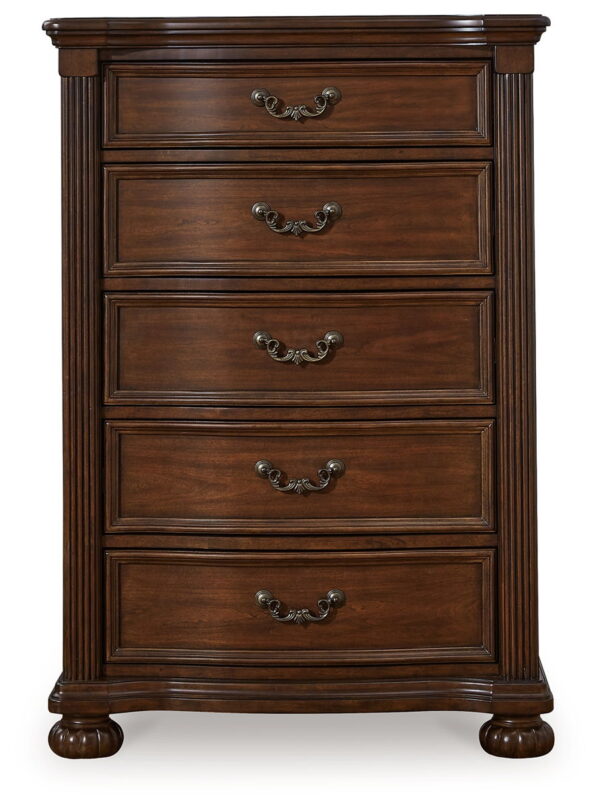 Lavinton - Brown - Five Drawer Chest - Image 3