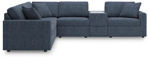 Modmax - Ink - 6-Piece Sectional With Storage Console - Fabric - Image 2