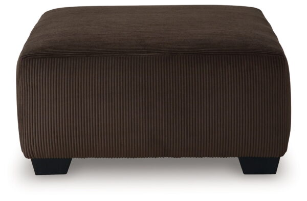 Kimlee - Chocolate - Oversized Accent Ottoman - Image 2