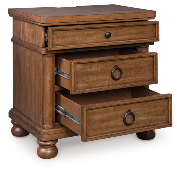 Rowlenstown - Three Drawer Night Stand - Image 2
