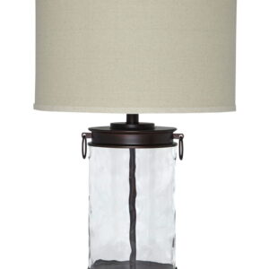 Tailynn - Clear / Bronze Finish - Glass Table Lamp