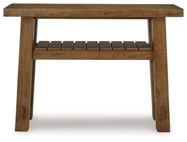 Mackifeld - Warm Brown - Sofa Table - Image 2
