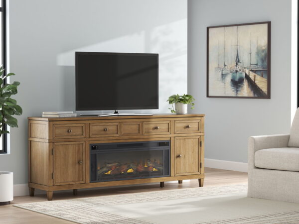 Sharlance - 81" TV Stand With Electric Fireplace - Image 6