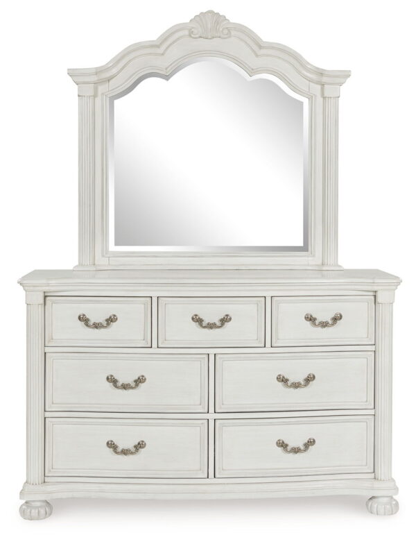 Montelaine - Antique White - Dresser And Mirror - Image 2