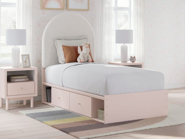 Wistenpine - Upholstered Panel Bed With Storage - Image 7