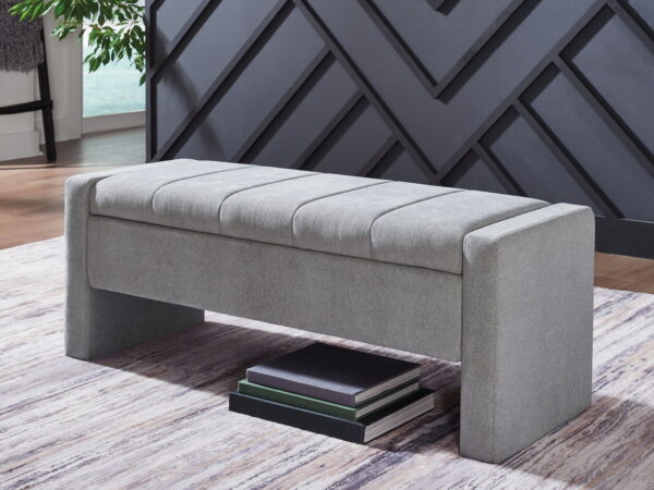 Akselman - Gray - Storage Bench - Image 4