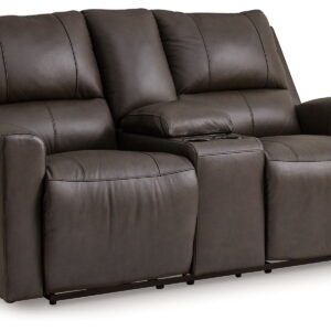 Boxmere - Storm - Dbl Power Reclining Loveseat with Console