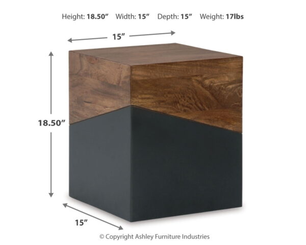 Trailbend - Brown / Gunmetal - Accent Table - Image 3