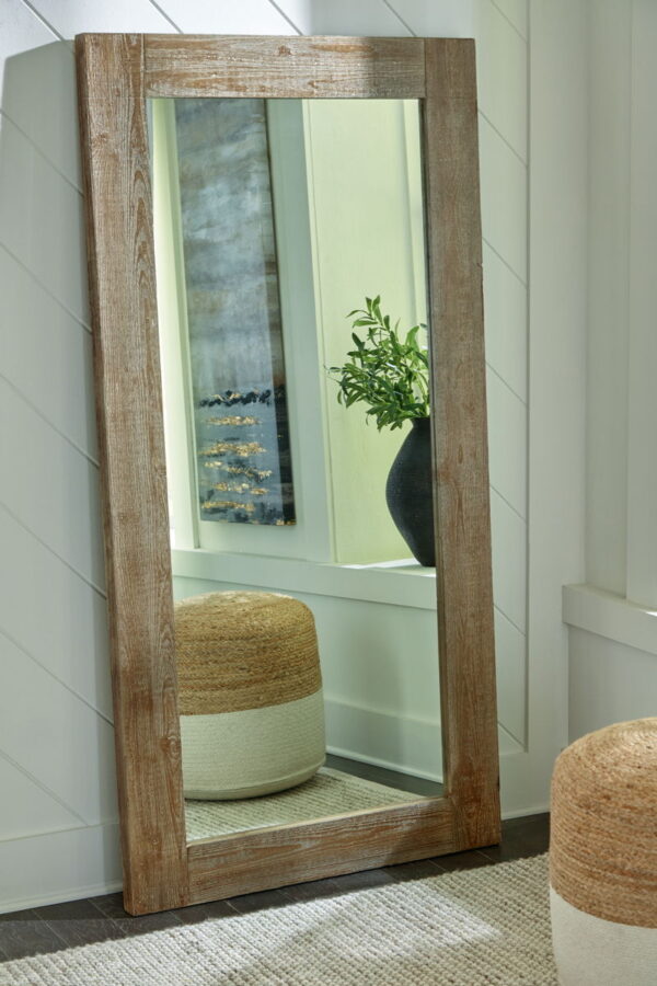 Waltleigh - Distressed Brown - Floor Mirror - Image 3