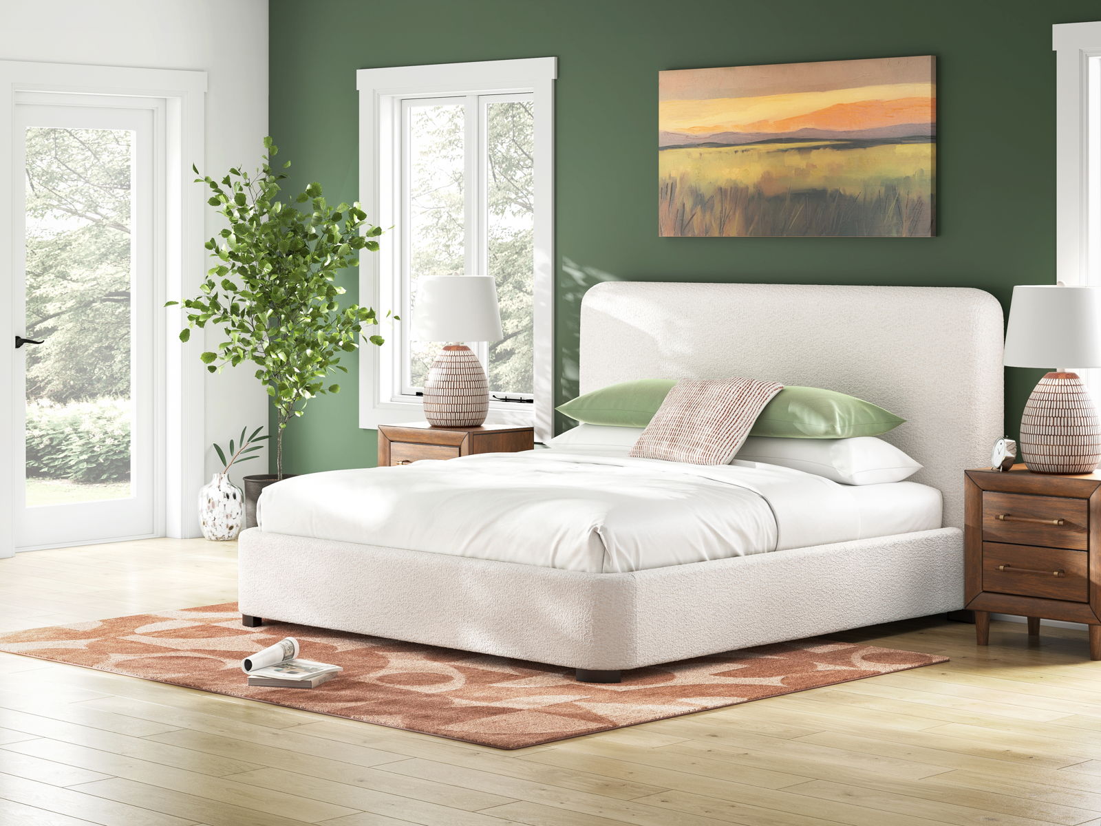 Brintstreet - King Upholstered Bed - Beige - Image 2