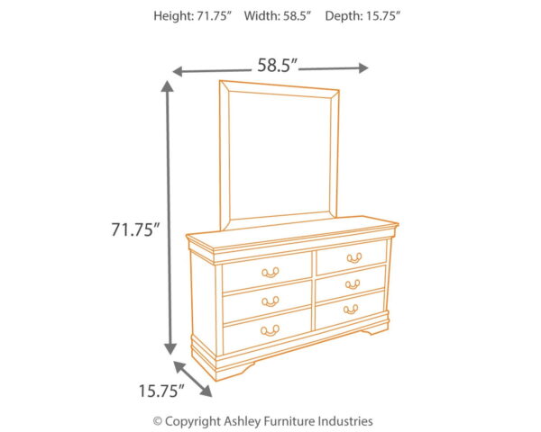 Alisdair - Dresser, Mirror, Sleigh Bed - Image 2