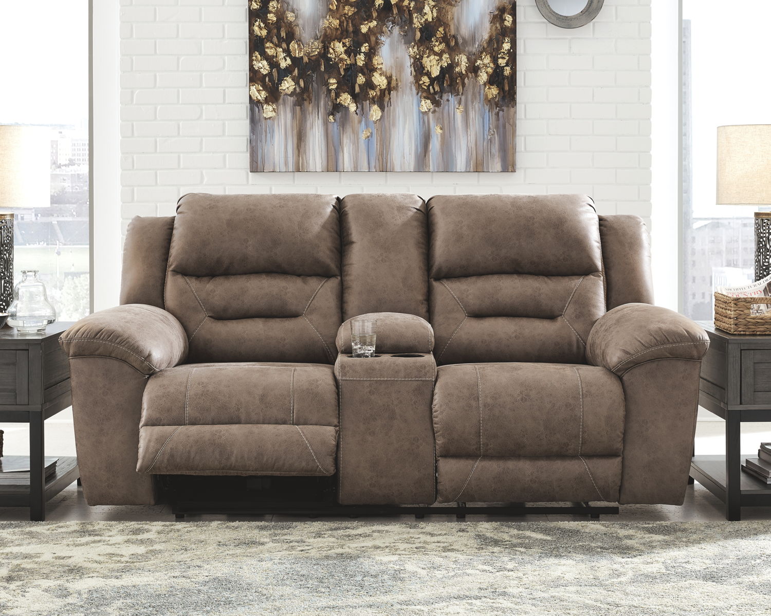 Stoneland - Power Reclining Loveseat - Image 3